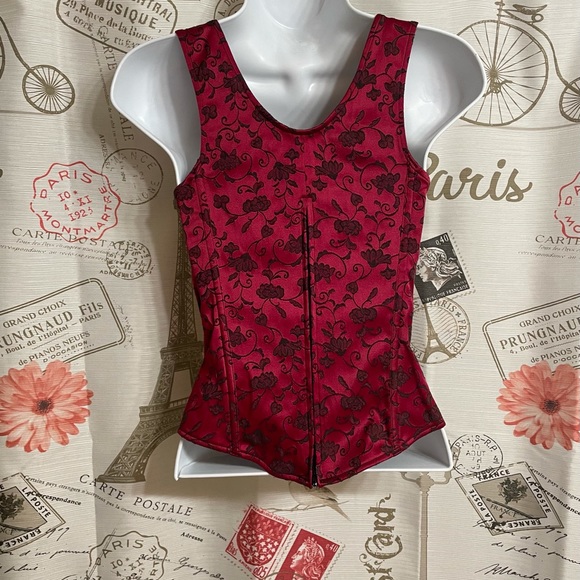 Victoria Secret Red and Black Bustier - Picture 4 of 11